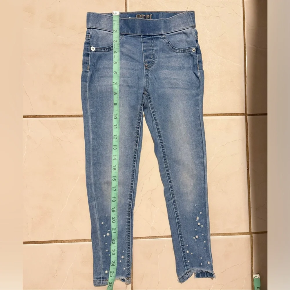 Justice Girls Light Blue Midrise Jeggings